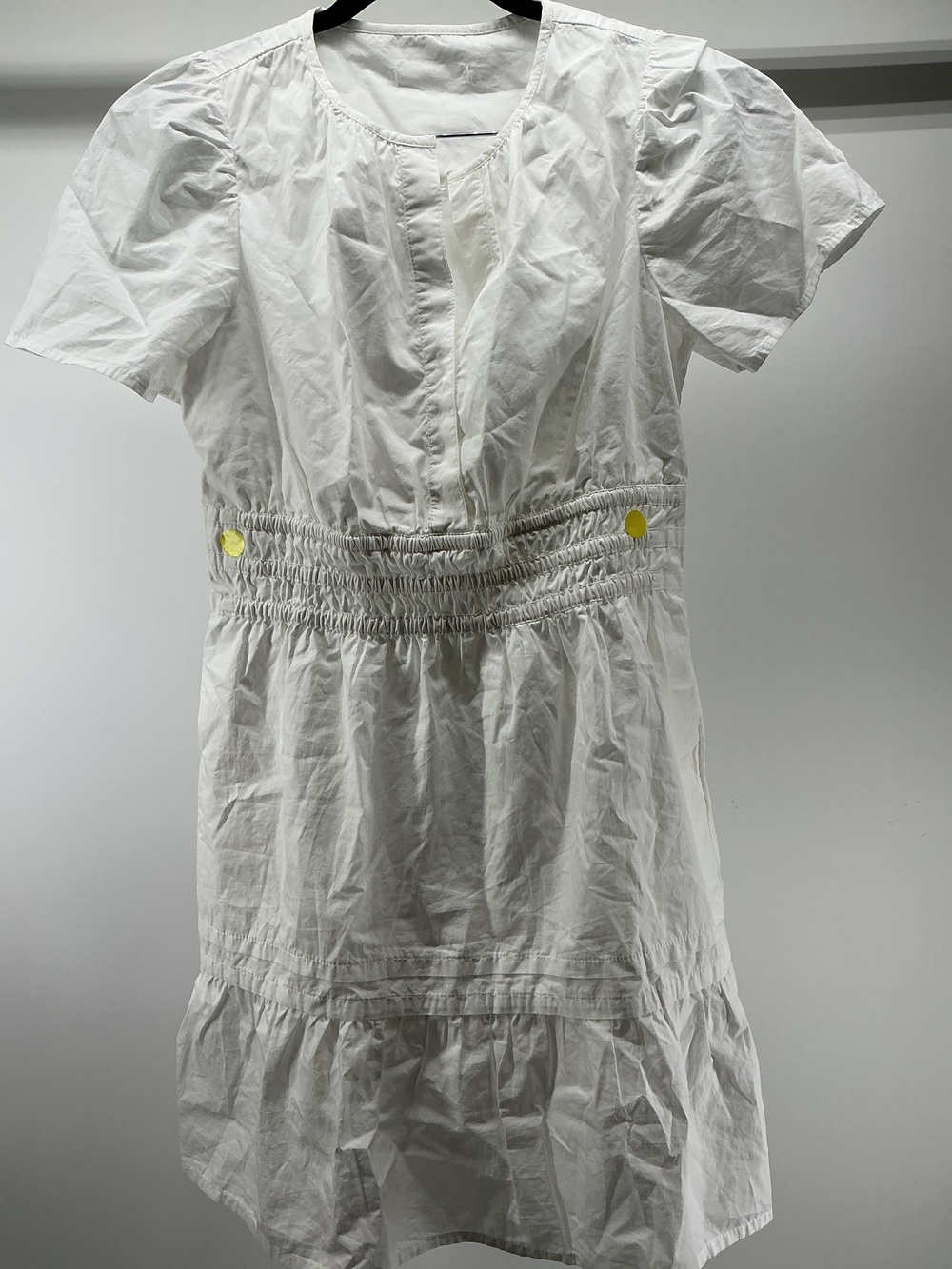 100% Organic Cotton Poplin Tiered Mini Dress